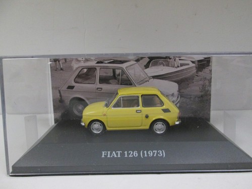 Fiat 126 jaune - 126, yellow