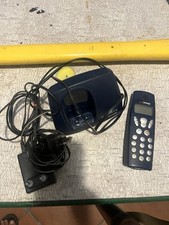 Telefono Cordless Telecom BLUE SHARK S30852 Con Cavi Usato Funzionante Vintage