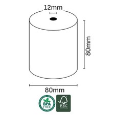 50 ROTOLI CARTA TERMICA 80X80