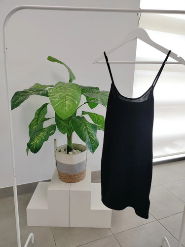 Vestido negro tirantes - negro, de