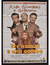 manifesto TRE UOMINI E UNA
