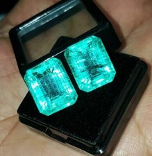 Coppia smeraldo taglio - smeraldo,