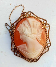 Antique Rolled Gold Cameo