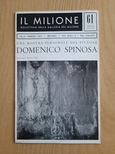 bollettino della galleria del milione n 61,1961, Domenico spinosa