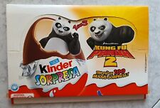 KINDER FERRERO ITALIA ♥♥  SCATOLA DA 72 UOVA KUNG FU PANDA 2 ♥♥