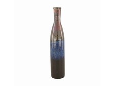 Vaso ceramica 7x31 5cm blu - vaso,