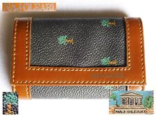 🌴 NAJ OLEARI Vero VINTAGE Portachiavi simil Cuoio Vinile Palme 1980 90 *NO USO*