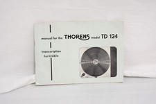 Thorens Td 124 MK I Manuale Istruzioni Originale Owner Manual