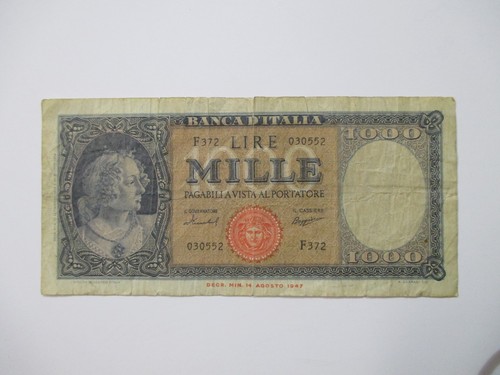 1947 italy 1000 lire mille - 1000, mille~