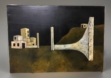 ? Dipinto olio 1973 metafisico ANTONIO DE VARGAS No De Chirico -Carlo Carrà