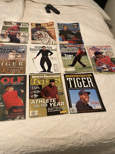 Tiger woods magazines lot of - tiger,