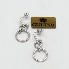 Orecchini lunghi in oro bianco 18 kt E.1111