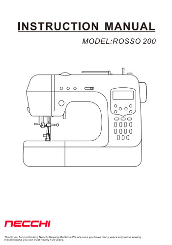Manuale istruzioni macchina - , da