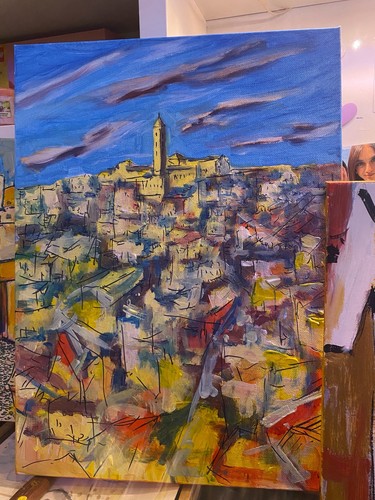 Quadro moderno dipinto - a, mano