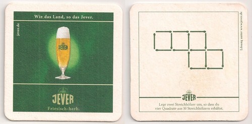 Jever bierdeckel wie das - "wie,