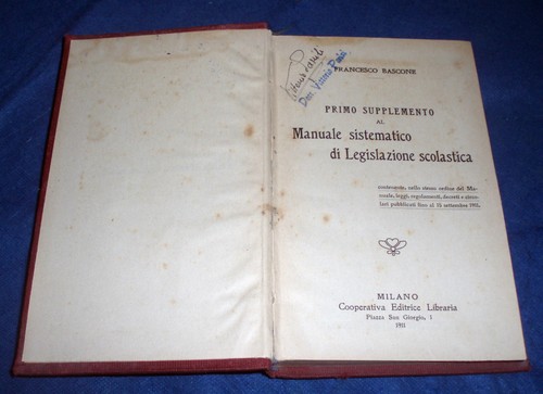 1911 primo supplemento manuale - 1911,