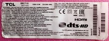 RICAMBI PER TV TCL 55C715