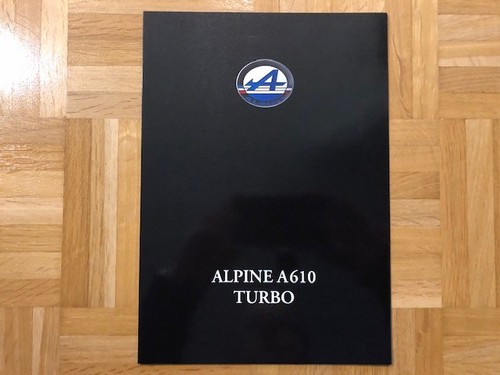 Brochure alpine a610 turbo - alpine,