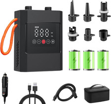 SUP Pompa Gonfiabile Elettrica, 12000 Mah, Ricaricabile, Gonfiabile/Sgonfiaggio 
