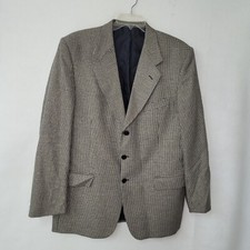 Blazer Lebole Zeidler & Zeidler uomo 42L pied de poule cappotto sportivo 3 bottoni Italia
