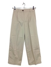 MASSIMO DUTTI Pantalone a vita alta Donna Pantalone Taglia IT 40 beige chiaro