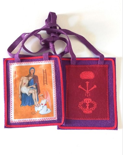 Scapolare viola benedizione - scapolare, di