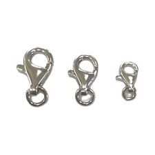 Chiusura a moschettone in argento 925%