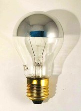 LAMPADINA CUPOLA ARGENTATA 100 WATT E27 ARGENTA DECOR SPECCHIO SENZA SCATOLA