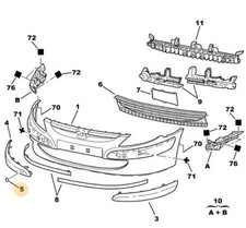 sportello paraurti anteriore