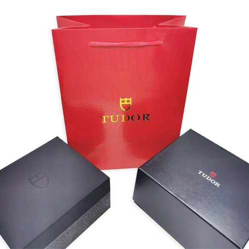Tudor black watch - black, box