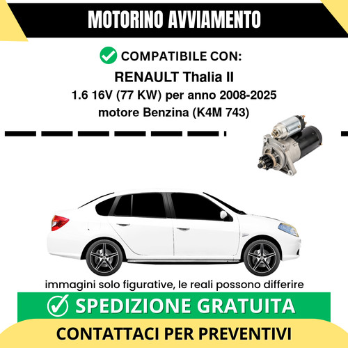 Motorino avviamento renault - motorino,