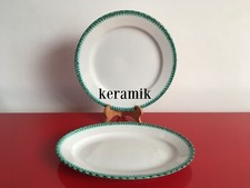 SERVIZIO TAVOLA 2 PIATTI Ceramica Galvani Pordenone 1935 Vintage Art Deco Plate 