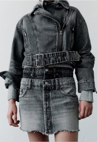 Zara gonna donna trf denim - gonna,