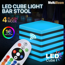 Sgabello bar 16" LED cubo a