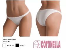 N.6 TANGA Slip DONNA vita bassa in COTONE Bielastico COTONELLA art.3161