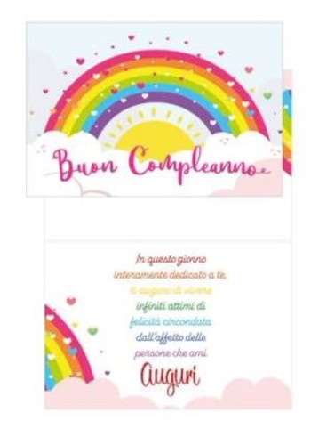 Biglietto auguri augurale - biglietto, d'auguri
