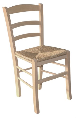 Sedia paesana paglia - , grezza