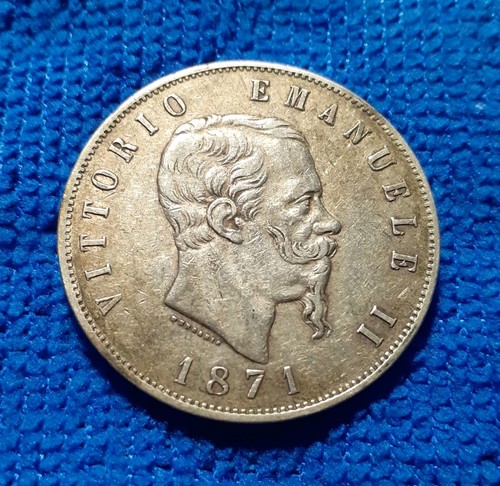 Lire 1871 zecca milano - 5,