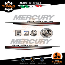Kit Adesivi Motore Marino Fuoribordo Mercury 6 cv Four Stroke ver A