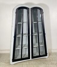 VETRINETTA VINTAGE LEGNO VETRO CREDENZA ESPOSITRICE VETRINA CRISTALLERIA