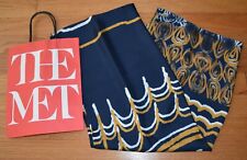 Sciarpa oblunga seta Metropolitan Museum of Art blu vetro egizio Amarna 58"