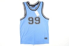 WESC LIGHT BLUE MEDIUM 99 BASKETBALL JERSEY TEE TSHIRT MENS NWT NEW
