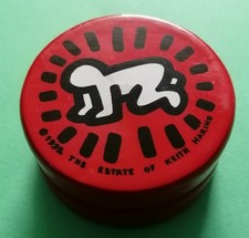 KEITH HARING YO-YO -ROSSO  IN LEGNO DEL' 1992 -POPO ART BAMBINO RADIANTE ORIGINA