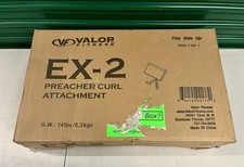 VALOR FITNESS EX-2 Preacher Curl Attacco Completo di Pad e Barra Fitness