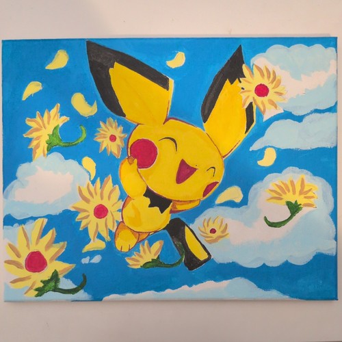 Quadro pokémon pichu - quadro,