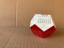 Calendario 1968 vintage dodecaedro pubbicità assicurazioni Firs