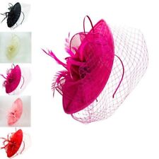 METÀ PREZZO Corse Matrimonio Occasione Sinamay Fiore Fascia Clip Cappello Fascinator