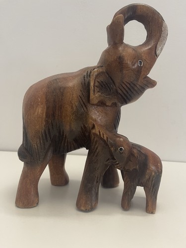 Legno elefante intagliata - legno,