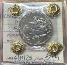 CITTA' DEL VATICANO PIO XI 5 LIRE 1937 sigillata SPL+ SUBALPINA