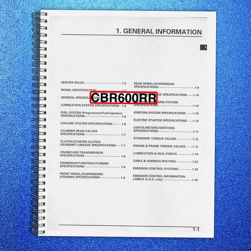 Honda cbr600rr service manual - honda,